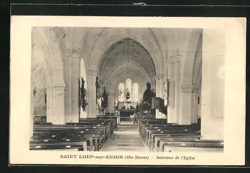 AK Saint Loup-sur-Aujon, Interieur de l'Eglise