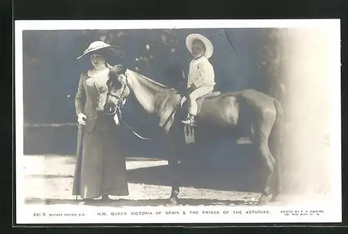 AK Queen Victoria of Spain & the Prince of the Asturias