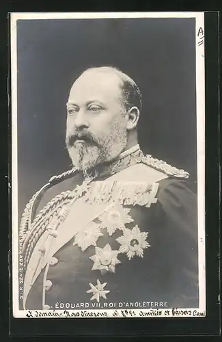 AK Edouard VII., Roi d'Angleterre in Uniform