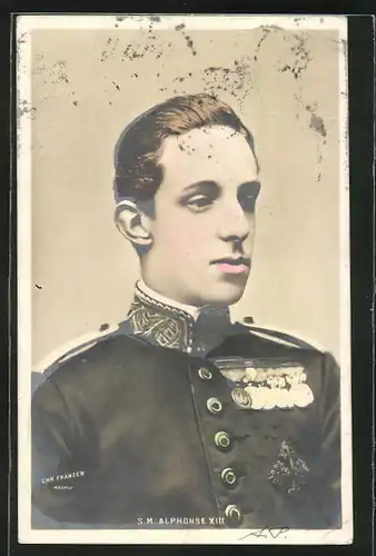 AK Jugendbildnis S. M. Alfonso XIII. von Spanien