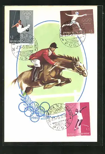 AK Olympische Spiele 1960, Springreiten