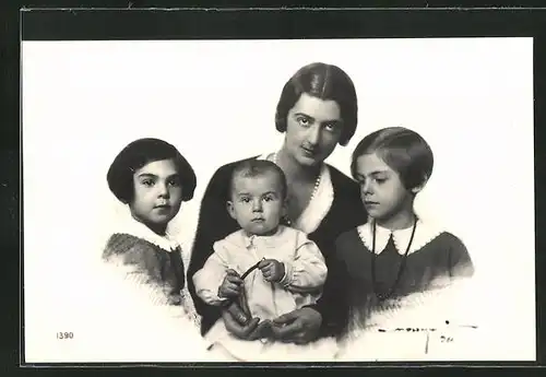 AK Jolanda Calvi mit Kindern