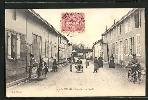 AK St-Amand, Rue du Haut-Nochet, Strassenpartie