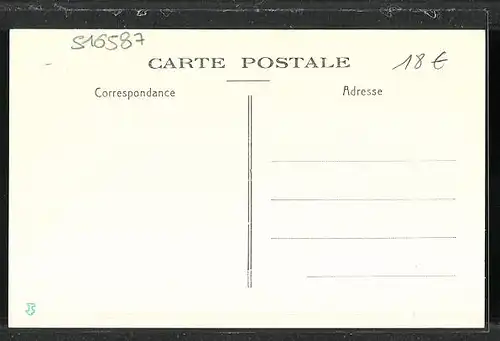 AK Warmeville, Rue des Vagériaux, La Poste