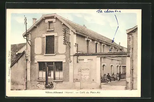AK Villers-Allerand, Café du Plein-Air