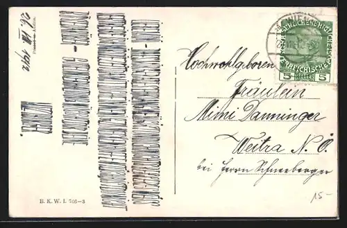 Künstler-AK Brüder Kohn (B.K.W.I) Nr. 766-3: Schubert-Ständchen, leise flehen meine Lieder