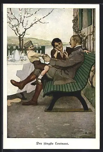 Künstler-AK Brynolf Wennerberg: Der jüngste Leutnant