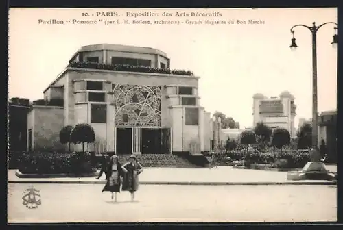 AK Paris, Exposition des Arts Decoratifs, Pavillon Pomone, Ausstellung