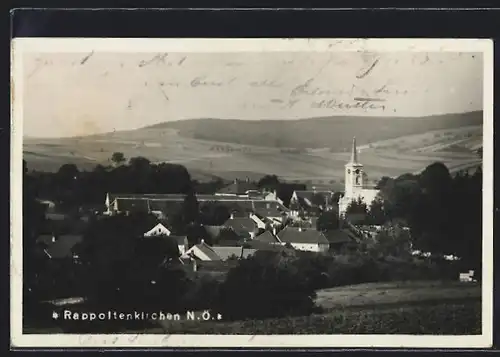 AK Rappoltenkirchen, Gesamtansicht mit Kirche