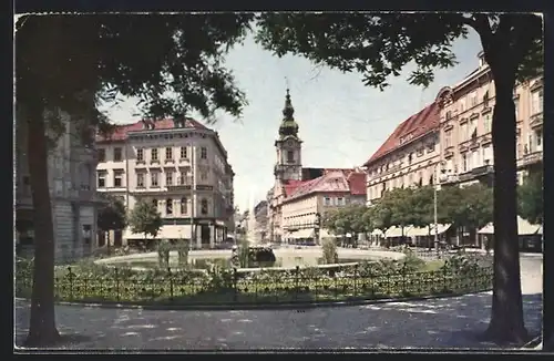 AK Graz, Bismarckplatz und Herrengasse