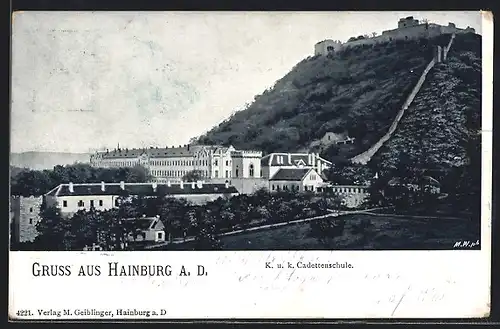 AK Hainburg a.D., K.u.k. Cadettenschule