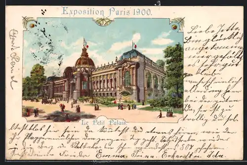 Lithographie Paris, Exposition universelle de 1900, Le Petit Palais