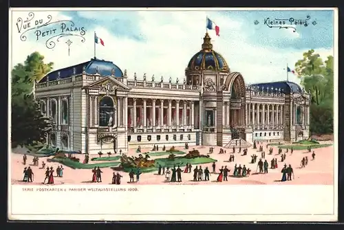 Lithographie Paris, Exposition universelle de 1900, Petit Palais