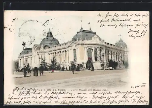 AK Paris, Exposition universelle de 1900, Petit Palais des Beaux-Arts