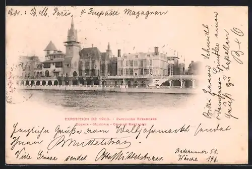 AK Paris, Exposition universelle de 1900, Bosnie, Hongrie, Grande Bretagne