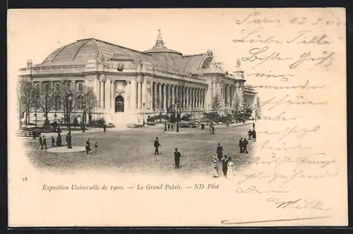 AK Paris, Exposition universelle de 1900, Le Grand Palais