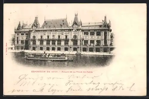 AK Paris, Exposition universelle de 1900, Palais de la Ville de Paris