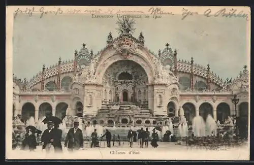 AK Paris, Exposition universelle de 1900, Chateau d`Eau