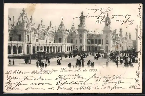 AK Paris, Exposition universelle de 1900, Aux Invalides