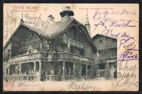 AK Paris, Exposition universelle de 1900, Châlet suisse