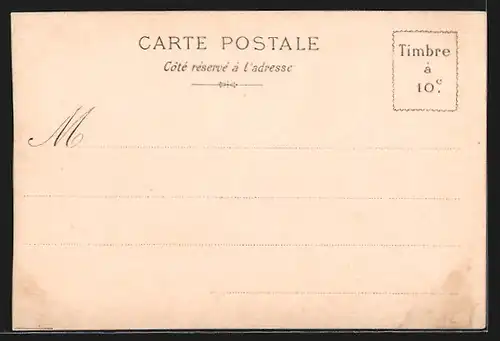 Lithographie Paris, Exposition universelle de 1900, Châlet d`Effretikon, Au Village Suisse