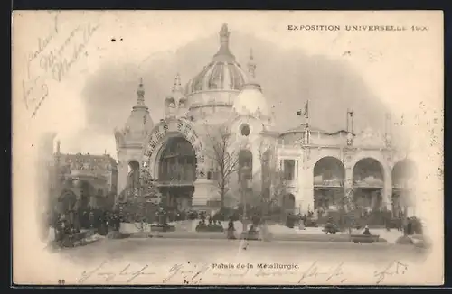 AK Paris, Exposition universelle de 1900, Palais de la Métallurgie
