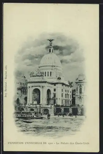 AK Paris, Exposition universelle de 1900, Le Palais des États-Unis