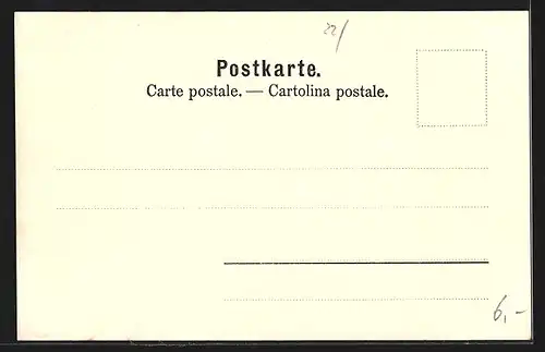 AK Zürich, Haupt-Post, Stadthaus & Fraumünster