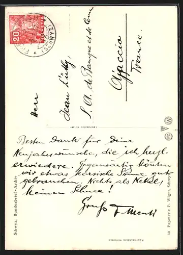 AK Schwyz, Bundesbrief-Archiv