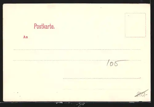 AK Franzensfeste, Blick von der Bahntrasse auf den Ort