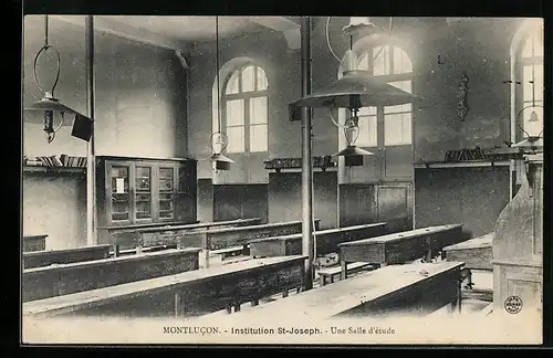 AK Montlucon, Institution St-Joseph, Une Salle d`étude