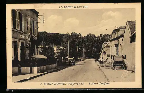 AK Saint-Bonnet-Troncais, l`Hotel Truffaut