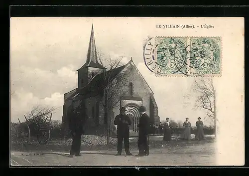 AK Le Vilhain, l`Église