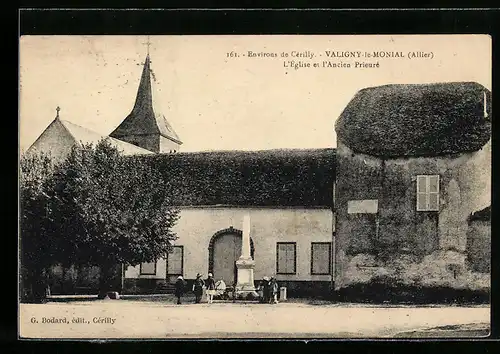 AK Valigny-le-Monial, l`Église et l`Ancien Prieuré