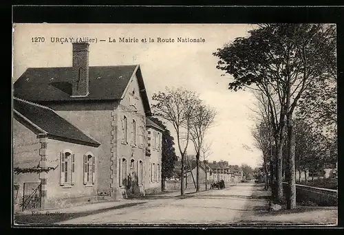 AK Urcay, la Mairie et la Route Nationale