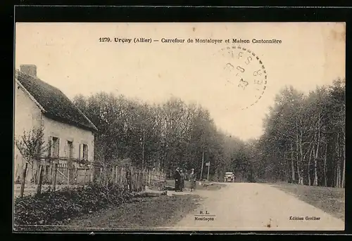 AK Urcay, Carrefour de Montaloyer et Maison Cantonnière