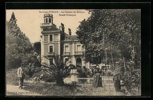 AK Urcay, Le Chateau de Bellevue, Facade Principale