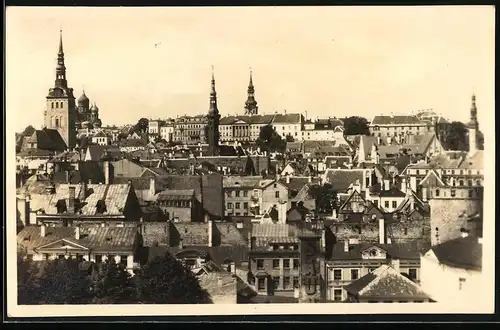 Fotografie unbekannter Fotograf, Ansicht Tallinn - Reval / Estland, Hauptstadt-Panorama