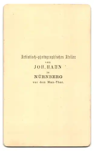 Fotografie Joh. Hahn, Nürnberg, Bürgerlicher Herr mit Vollbart