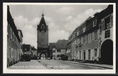 AK Gengenbach / Schwarzwald, Blick zum Kinzigtor