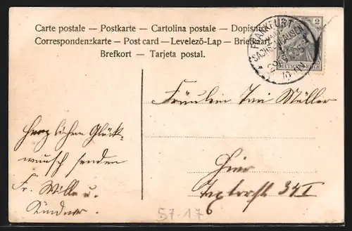 AK Ein aus Veilchen geformtes Auto, Blumenbild