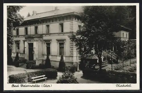 AK Bad Freienwalde / Oder, Blick auf das Kurhotel