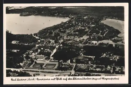 AK Bad Saarow / Mark, Panorama mit Blick auf den Schamützelsee