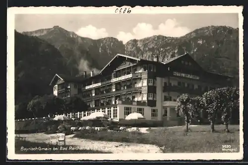 AK Bayrisch Gmain bei Bad Reichenhall, Hotel am Forst Bayrisches Hochland