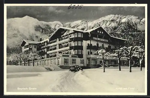 AK Bayrisch Gmain, Hotel am Forst im Schnee