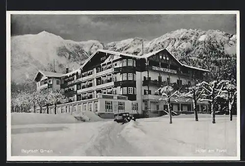 AK Bayrisch Gmain, Hotel am Forst im Schnee