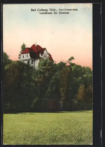 AK Bad Colberg /Thür., Landhaus Dr. Greiner