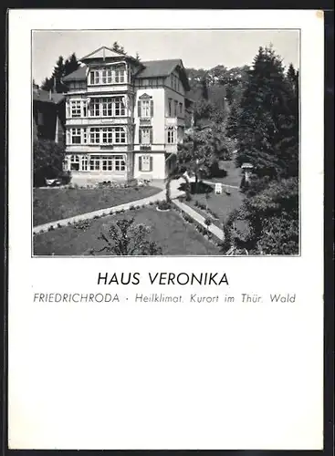 AK Friedrichroda im Thür. Wald, Haus Veronika