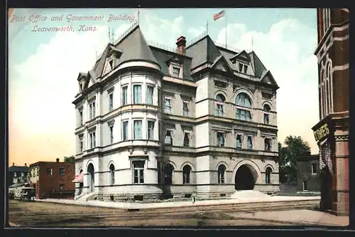 AK Leavenworth, KS, Post Office and Government Building