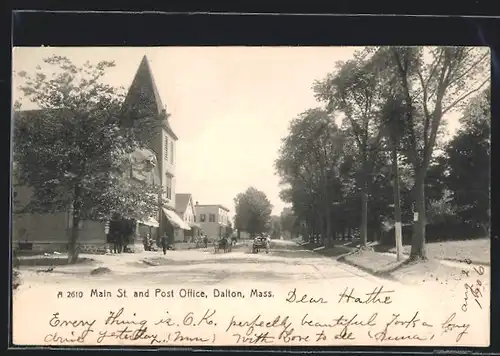 AK Dalton, MA, Main Street and United States Post Office
